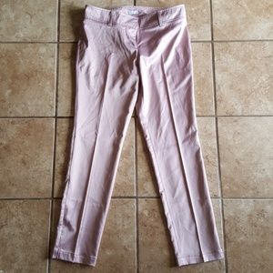 Last Call! Dusty Rose Satin Trousers Straight Leg.